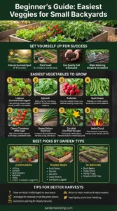 Easiest Vegetables to Grow in Small Backyard for Beginners