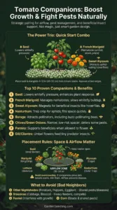 Best Companion Plants for Tomatoes in Home Gardens