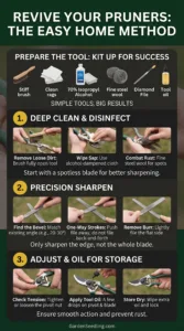 How to Clean and Sharpen Garden Pruners at Home
