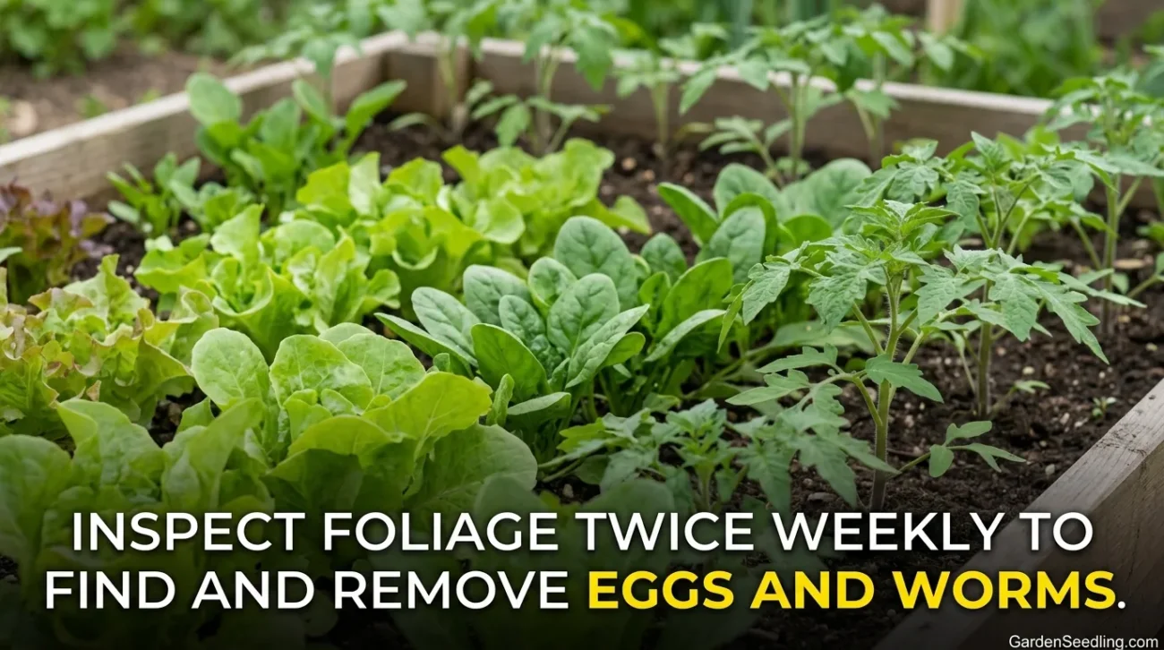 Lush green cabbage plants thrive in a backyard garden with healthy foliage and minimal pest damage.